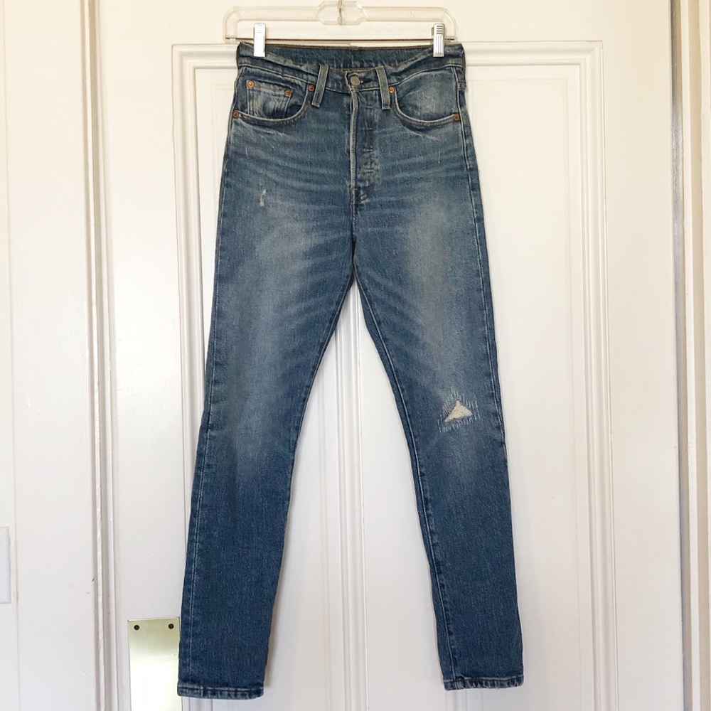 Levi’s 501 Skinny Jeans in Post Denim Blues